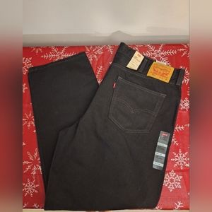 Levi's NWT 550 Relaxed Fit Black Jeans Size 42x30